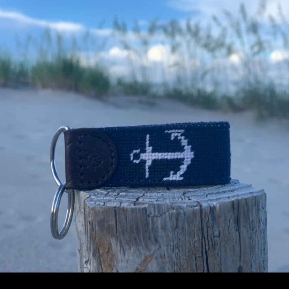 Brand new Needlepoint Anchor Key Fob - Picture 3 of 5